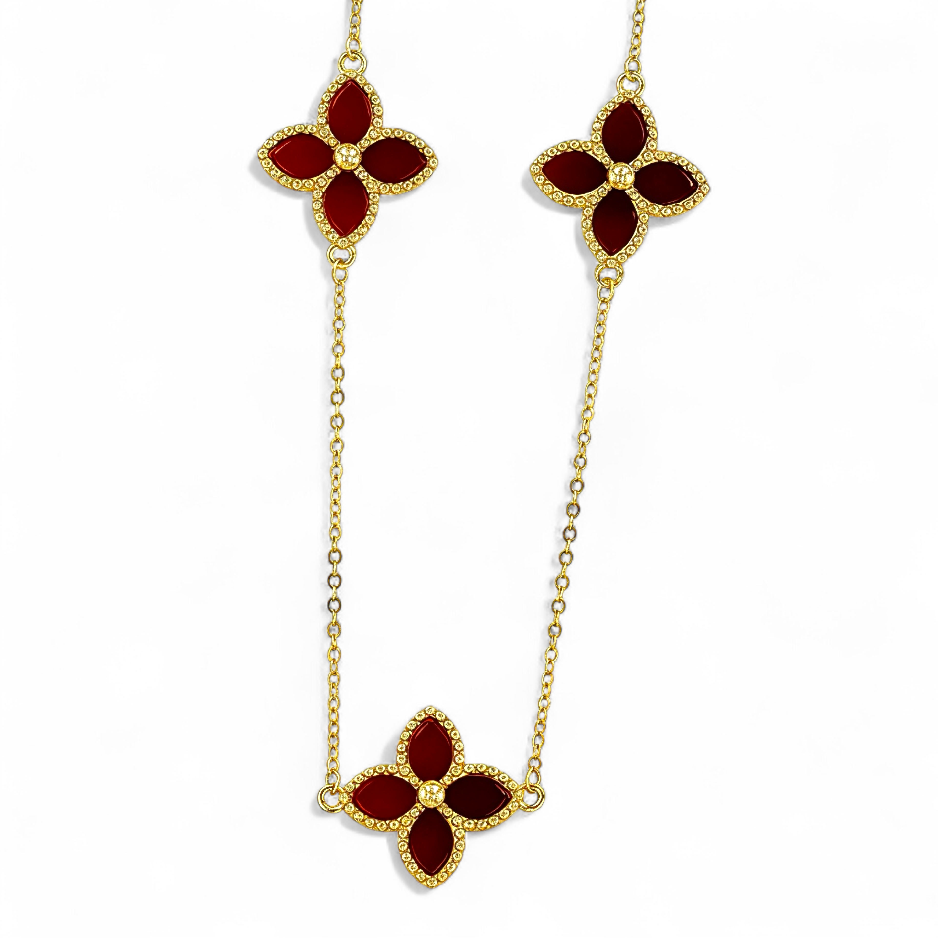 Collar Venetian Motif En Jade
