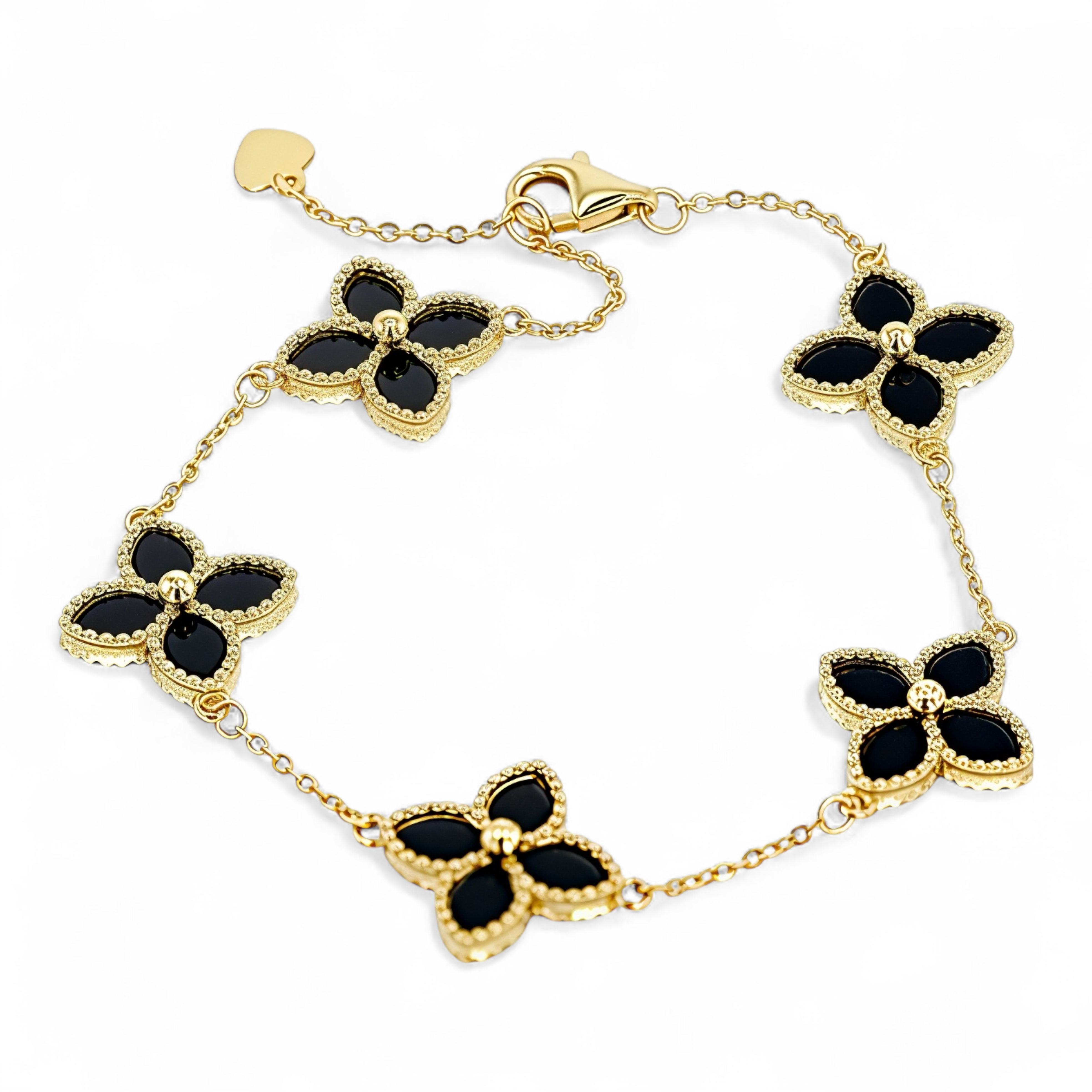 Pulsera Venetian Motif En ónix