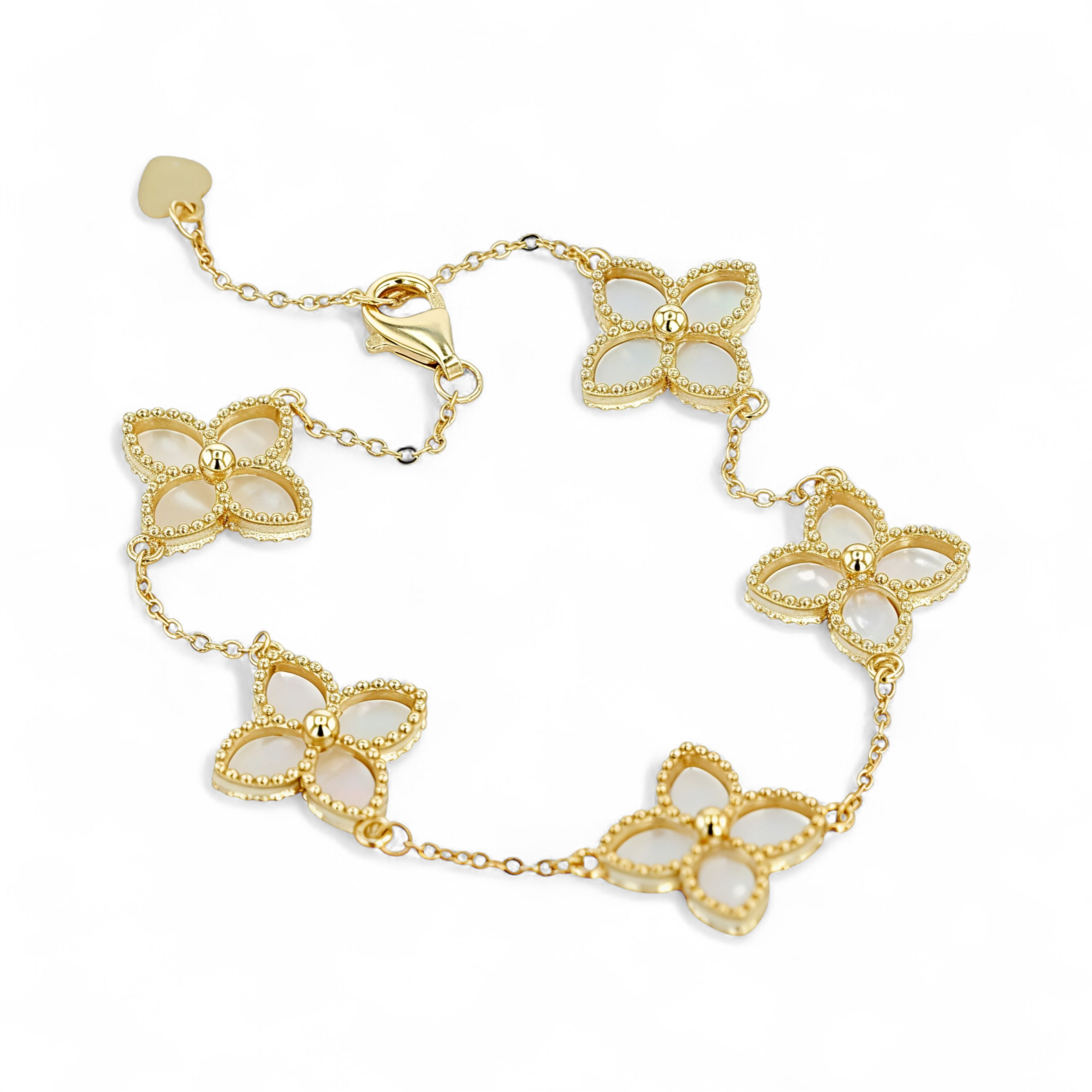 Pulsera Venetian Motif En Madre Perla